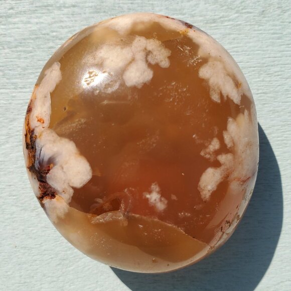 Flower Agate Palm Stone (XY11) - Picture 3 of 4